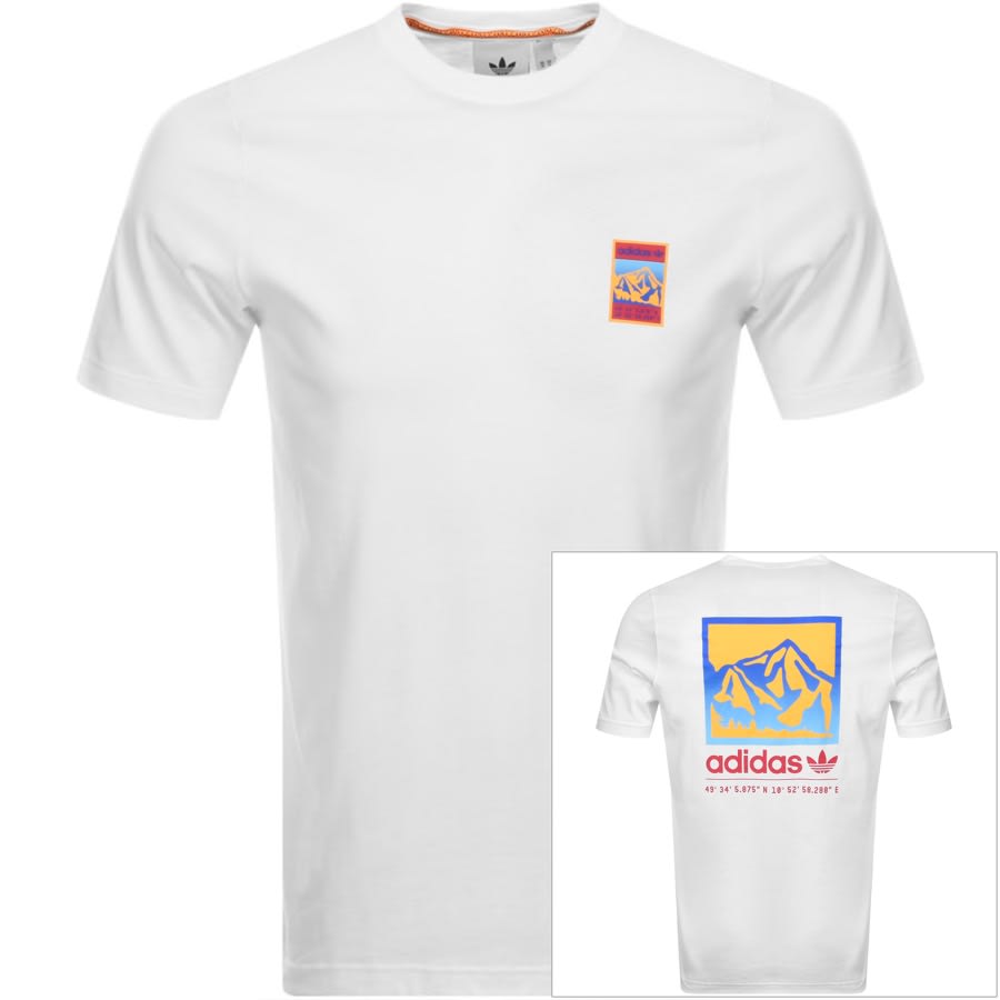 Alternative Image for Productadidas Originals Adiplore GFX T Shirt White1